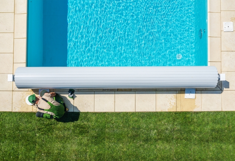 cobertura de piscina